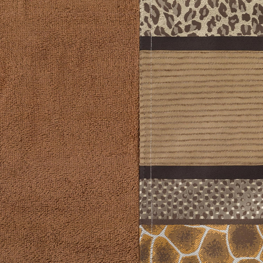 Safari Stripes Leopard, Cheetah, Zebra and Tiger Bath Towel Set of 3