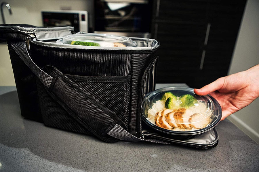 30 Pack Meal Prep Containers Reusable | Bpa-Free Plastic Meal Prep Containers - Airtight Lids, Microwave & Freezer Safe for Portion Control (30 -Pack, 24 Oz)
