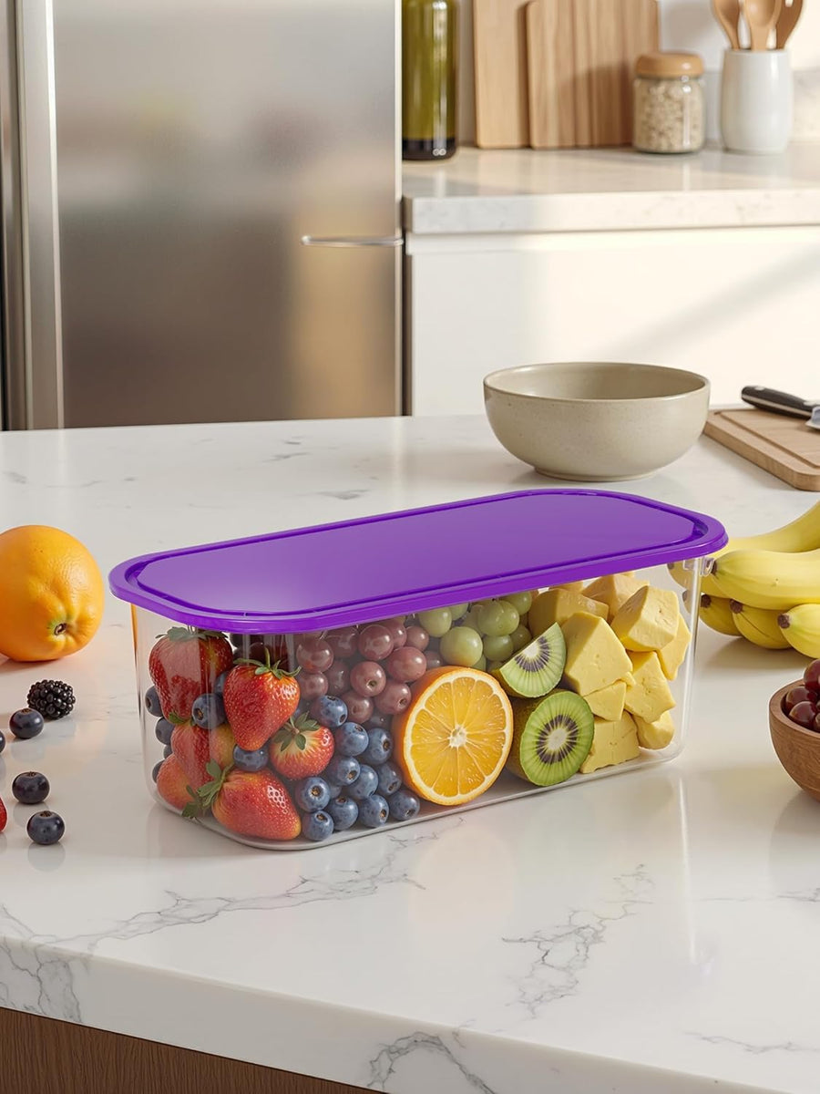 17 Piece Food Storage Containers with Lids 160Ml-5000Ml - Large Food Storage Set with 5L Container, Microwave, Freezer & Dishwasher Safe