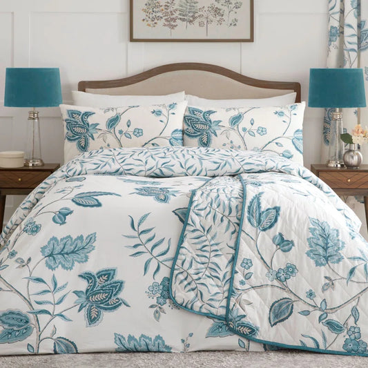 Polyester Floral Duvet Cover Set with Pillowcases Included
