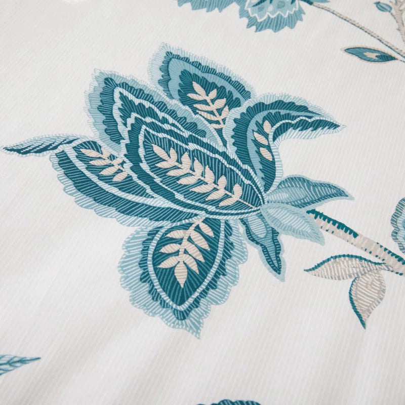Polyester Floral Duvet Cover Set with Pillowcases Included